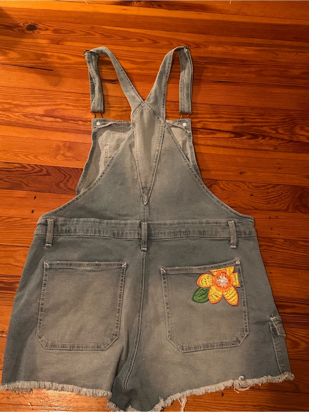 Soft Overall Shorts • Flower • XXL • Denim Utility Outdoors - Picture 4 of 10
